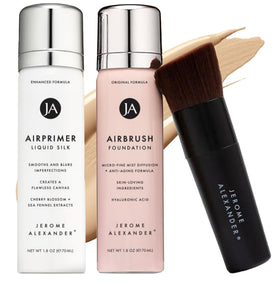 Jerome Alexander MagicMinerals AirBrush Foundation spray for seamless coverage and radiant finish
