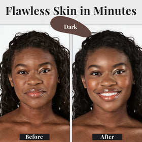 Microbeads closeup highlight color-detecting tech for effortless shade adaptation.