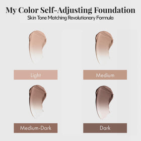 Packaging image communicates skincare-infused formula and premium vibe.