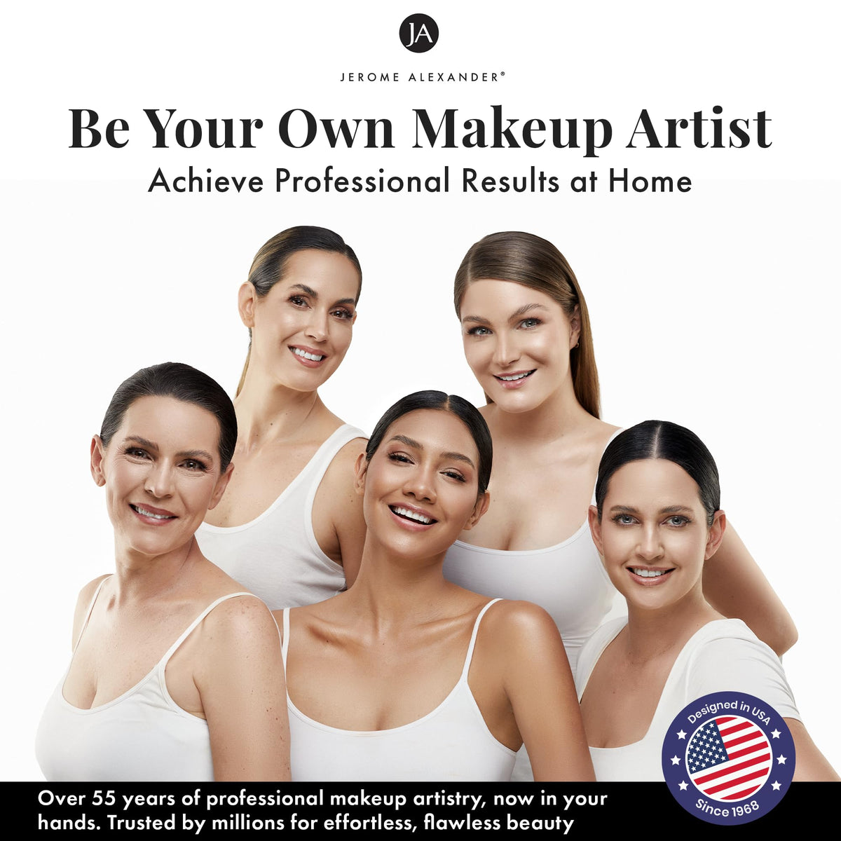 Skincare makeup benefits from Jerome Alexander visible as hydrated skin