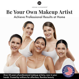 Skincare makeup benefits from Jerome Alexander visible as hydrated skin