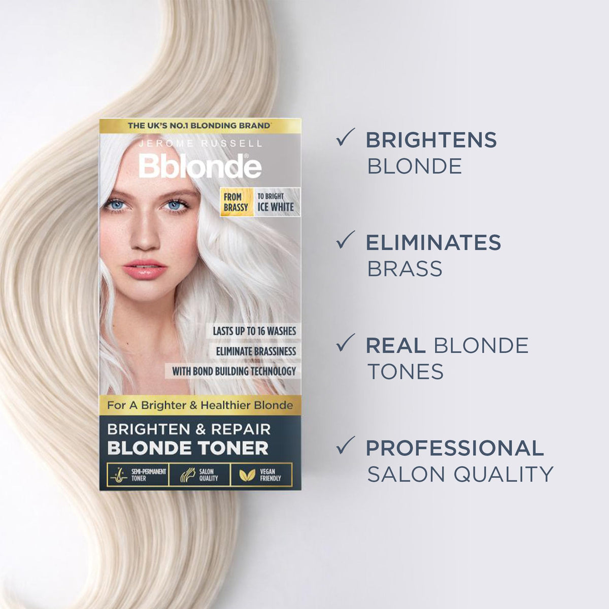 Jerome Russell Bblonde Bond-maintainer treatment supports long-lasting color.