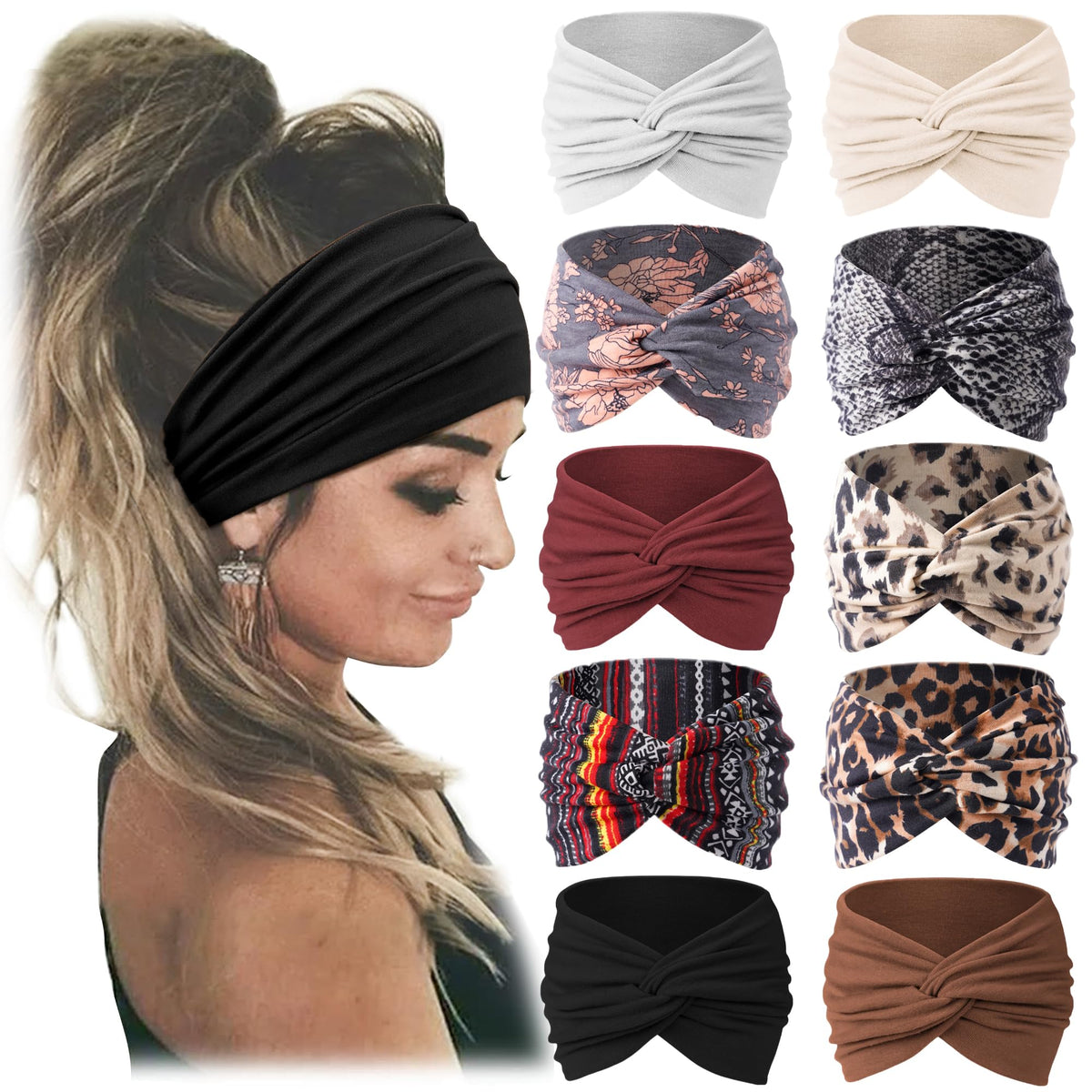 Jesries African wide headbands for secure all-day comfort and style