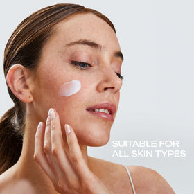 JESS BEAUTY C Bomb moisturizer swatch on skin showing brightening potential