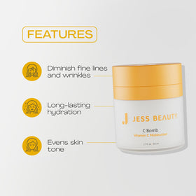 JESS BEAUTY C Bomb lightweight texture ready for daily hydration