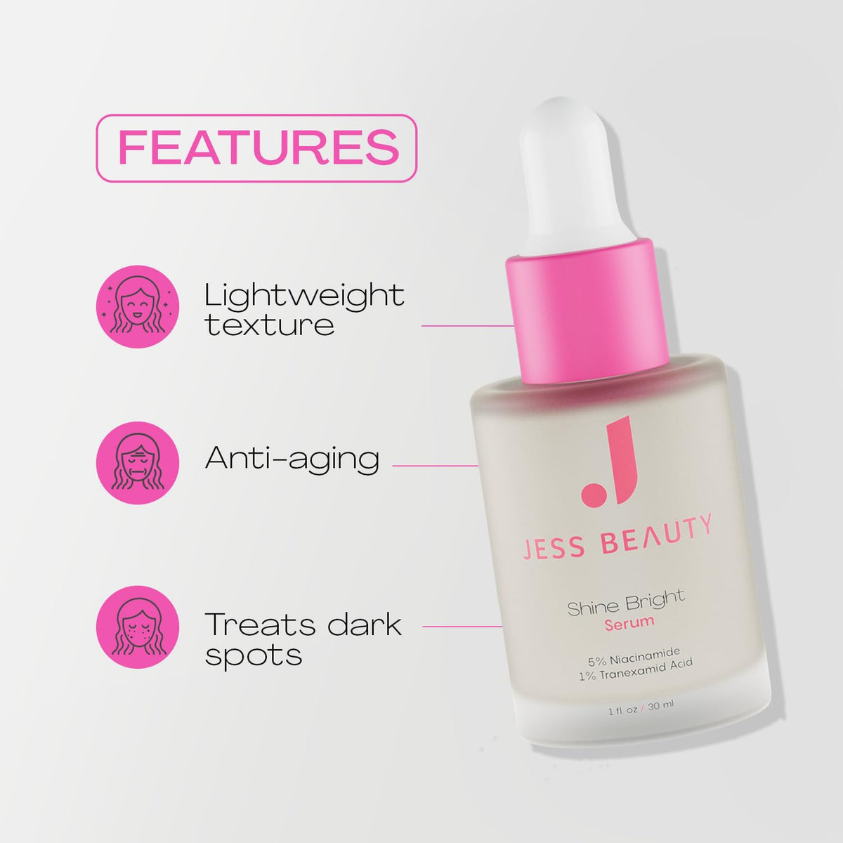 JESS BEAUTY Centella asiatica leaf detail suggests soothing, skin-restoring ingredients.