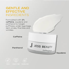 JESS BEAUTY Coffee Break Eye Cream hydration and moisture boost.
