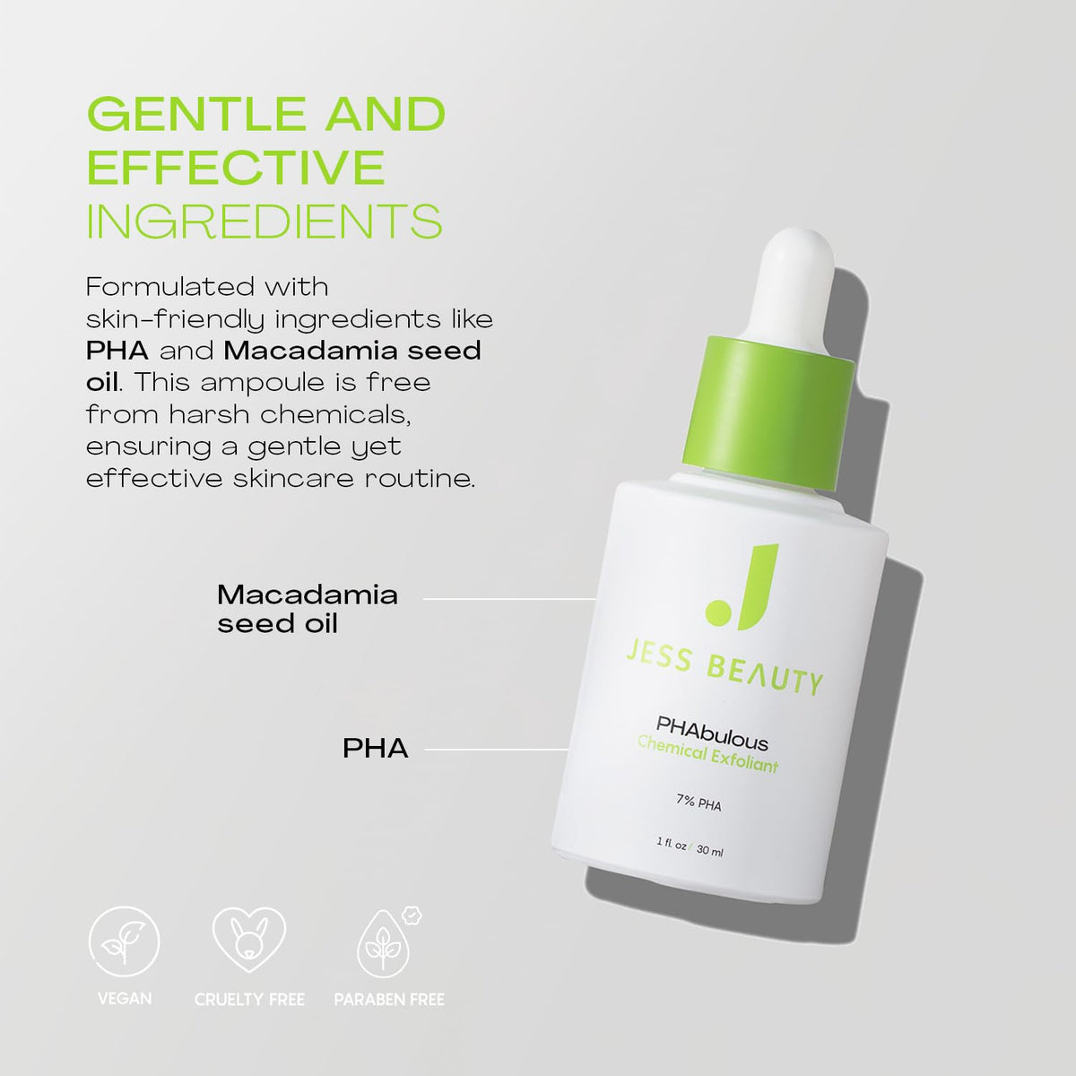 JESS BEAUTY PHAbulous gluconolactone ingredient highlight hydrates skin