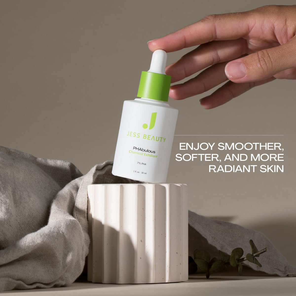 JESS BEAUTY PHAbulous packaging label conveys clean formulation