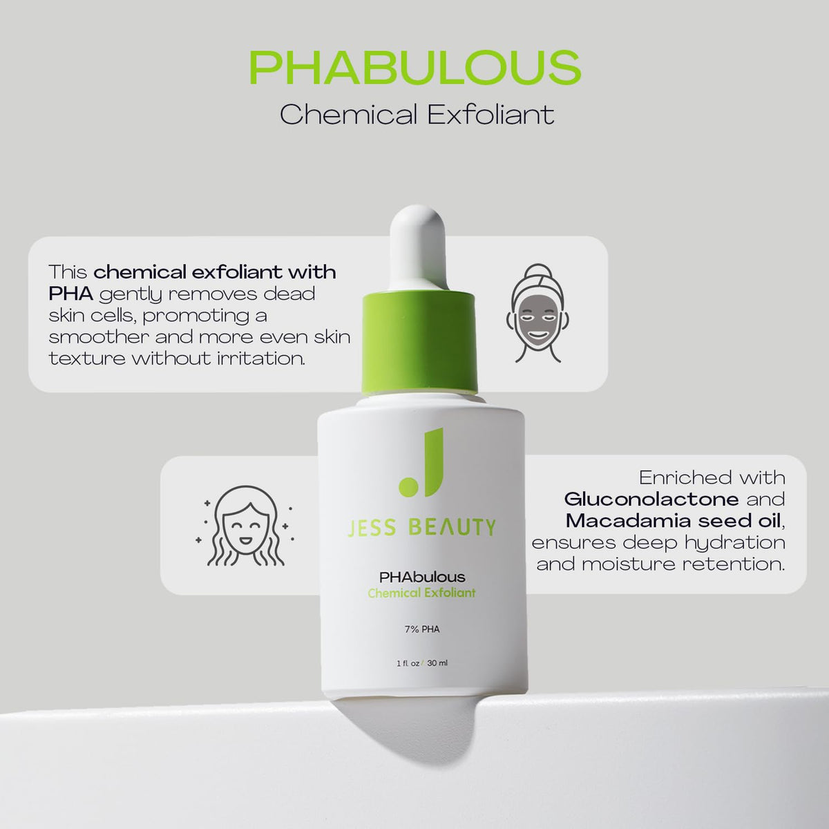 JESS BEAUTY PHAbulous bottle pump demonstrates easy application
