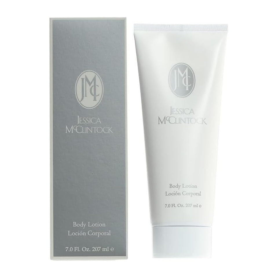 Jessica McClintock Body Lotion 7oz bottle close-up showing hydrating formula for soft, smooth skin