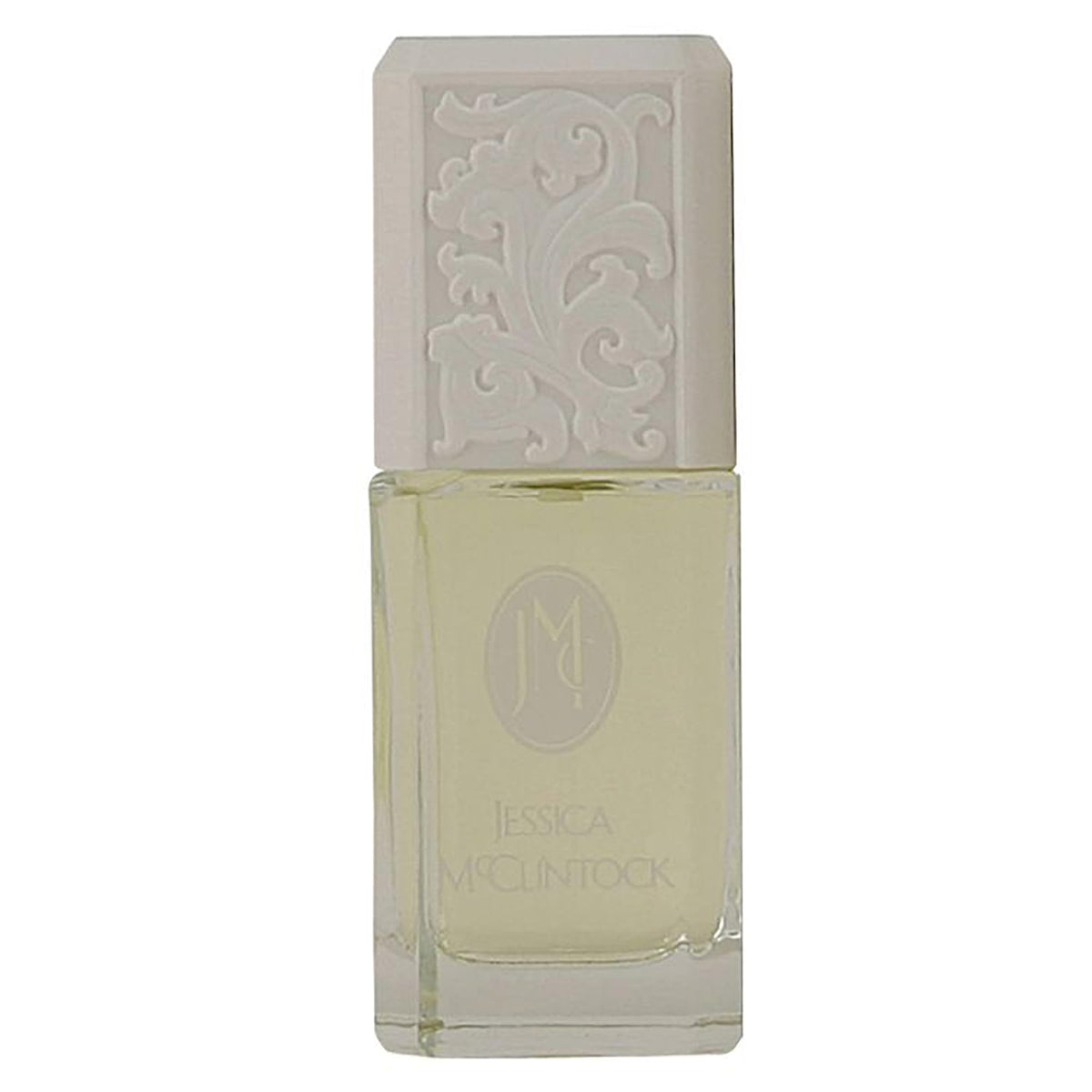 Close-up of Jessica McClintock EDP cap highlighting premium packaging for gifting.