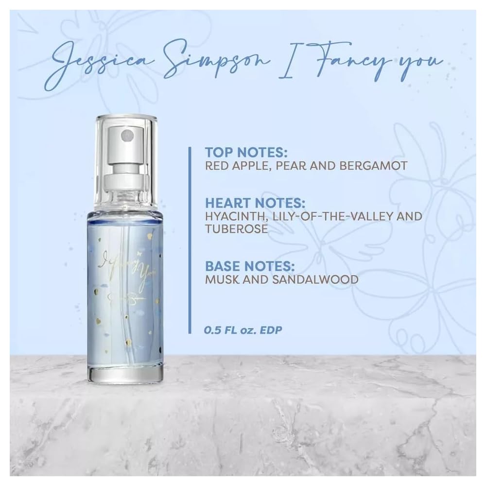 Jessica Simpson travel sprays shown in compact form for easy portability.