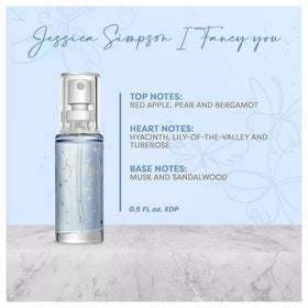 Jessica Simpson travel sprays shown in compact form for easy portability.