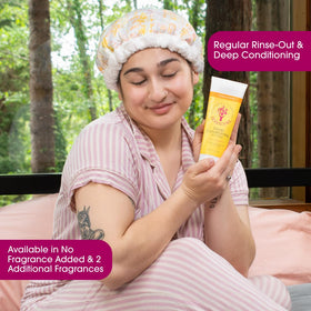 Jessicurl Deep Conditioning Treatment Citrus Lavender application—leave-in option for curly hair hydration.