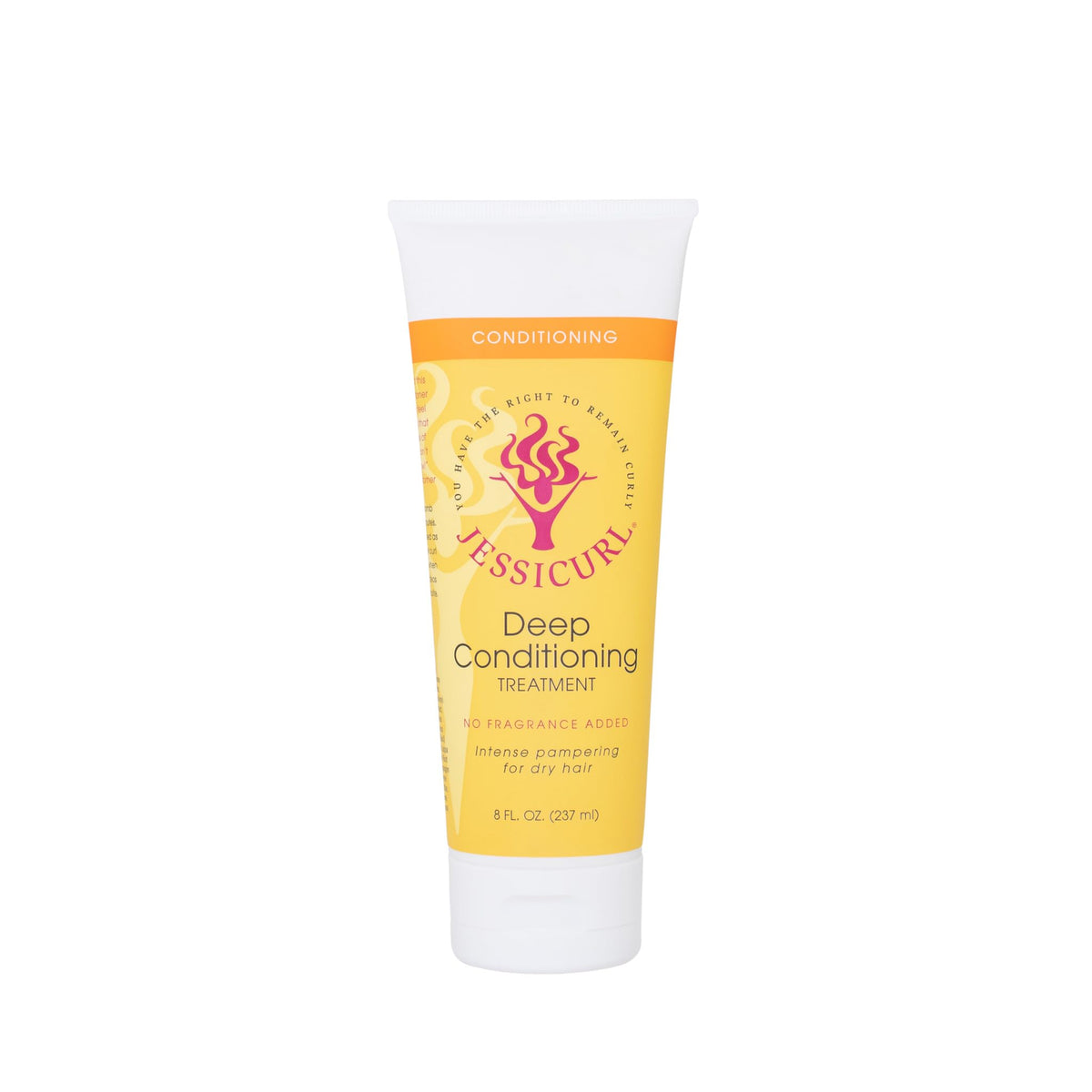 Jessicurl deep conditioning treatment bottle, fragrance-free, hydration for dry hair