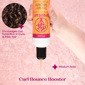 Scrunching Jessicurl Rockin' Ringlets into curls creates defined, soft ringlets with natural bounce