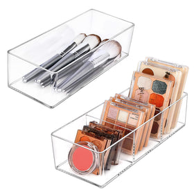 JessLab acrylic organizer 1-compartment on vanity keeps essentials at hand