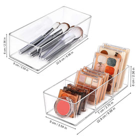 JessLab acrylic organizer 3-compartment neatly sorts palettes and powders
