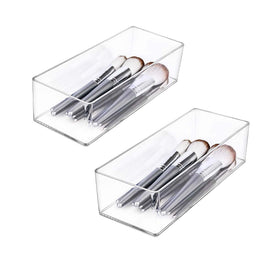 JessLab vanity and drawer setup with clear cube for easy makeup access