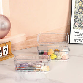 JessLab cosmetic storage case with lid shows contents at a glance