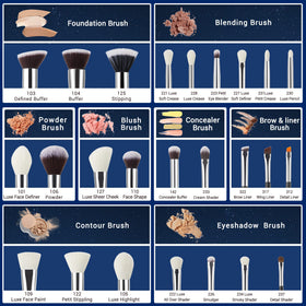 Jessup foundation brush for seamless base application and flawless coverage.
