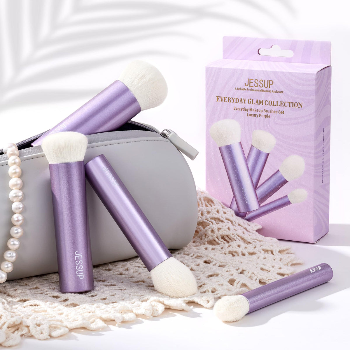 Jessup travel case image shows on-the-go makeup in luxury packaging.
