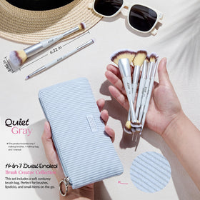 Jessup corduroy makeup bag included for organized travel kit.