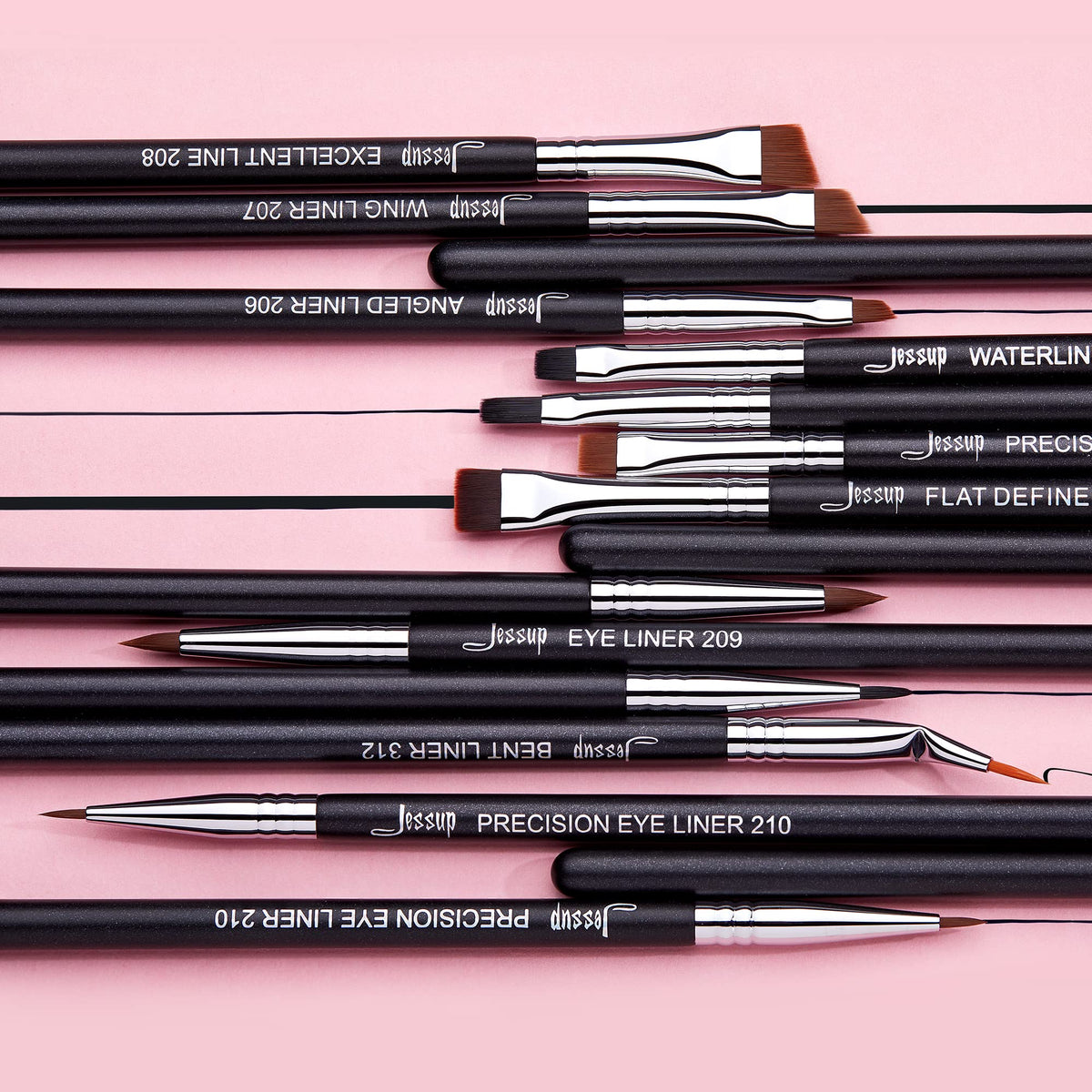 Jessup Eyeliner Brush Set professional-grade tools for all levels