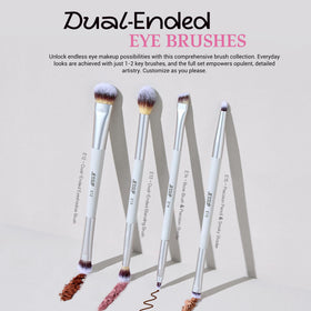 Jessup eye brushes set with eyeshadow, blending, brow, and shader tools.