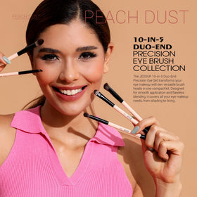 Jessup F06 duo-ended precision contour brush for accurate nose and lid definition.