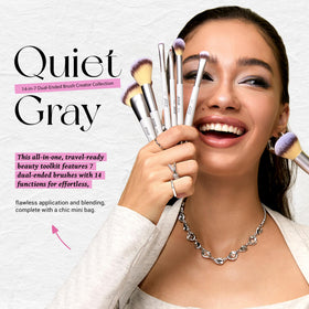 Jessup foundation and concealer dual-ended brush for smooth coverage.