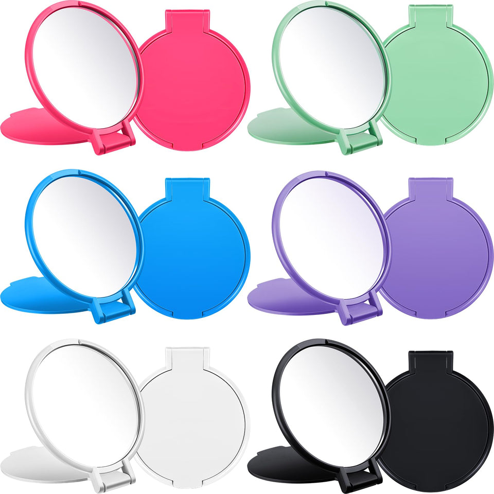 Jetec 40-piece compact mirrors in a six-color set for gifting and daily use