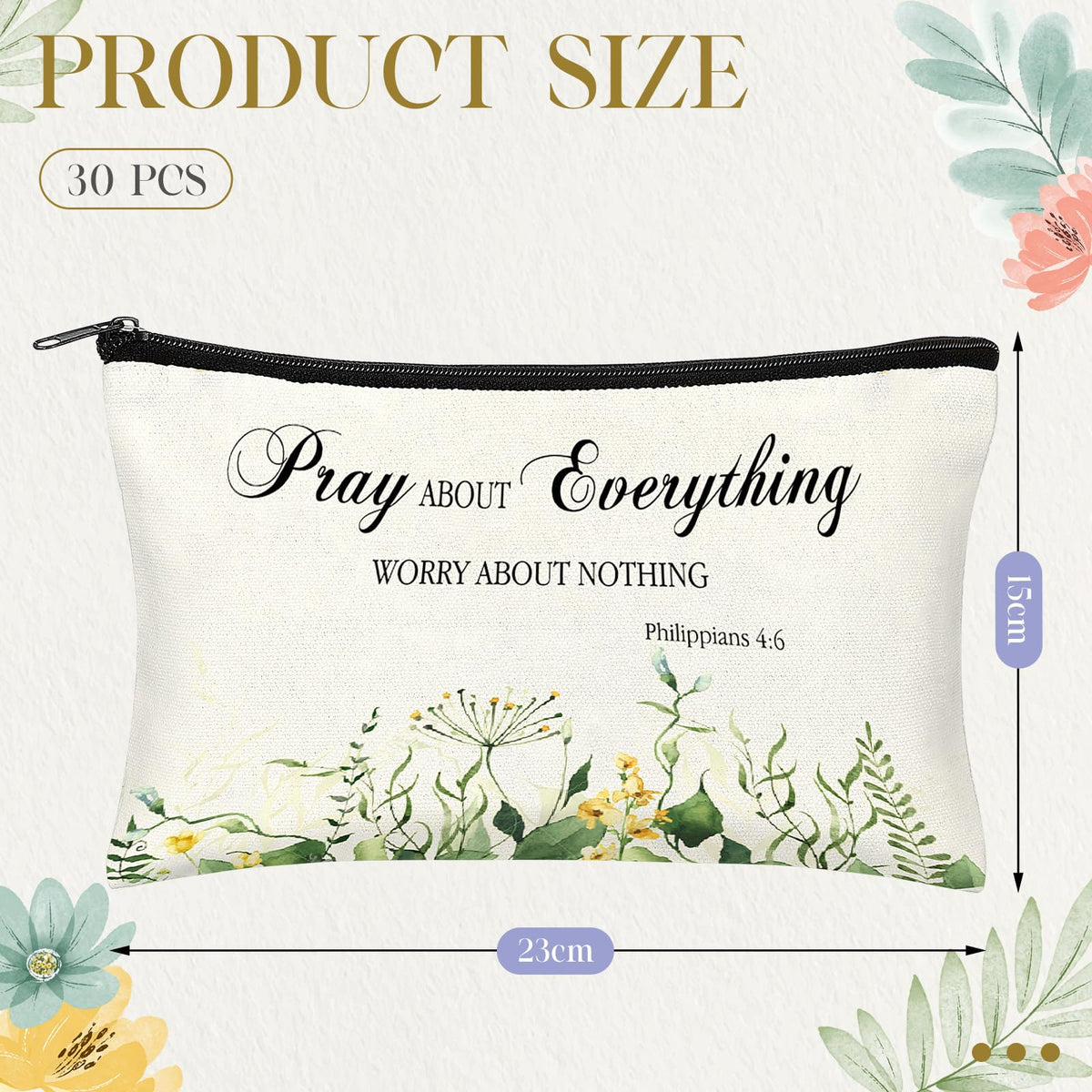 Jetec Bright flower pattern bag adds cheerful style and organization