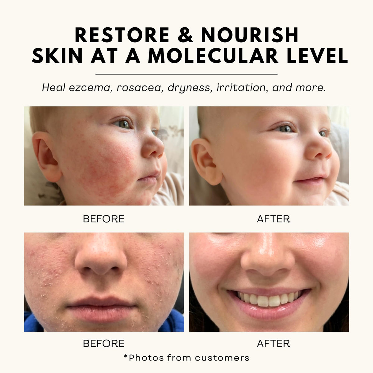 Jeune Jolie tallow balm texture closeup highlights light, non greasy absorption.