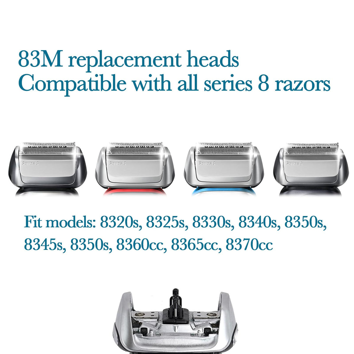 JEVONG Series 8 replacement head in use delivering smooth, close shave