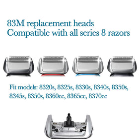 JEVONG Series 8 replacement head in use delivering smooth, close shave