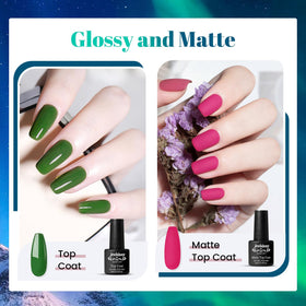 JEWHITENY base coat and top coat set for long-lasting shine
