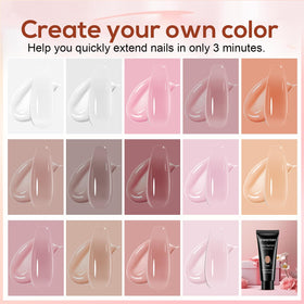 JEWHITENY base and top coats for durable shine.