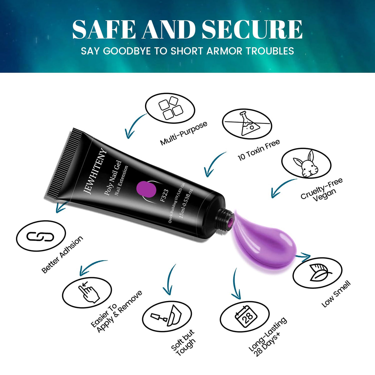 JEWHITENY matte top coat for modern, smooth matte finishes