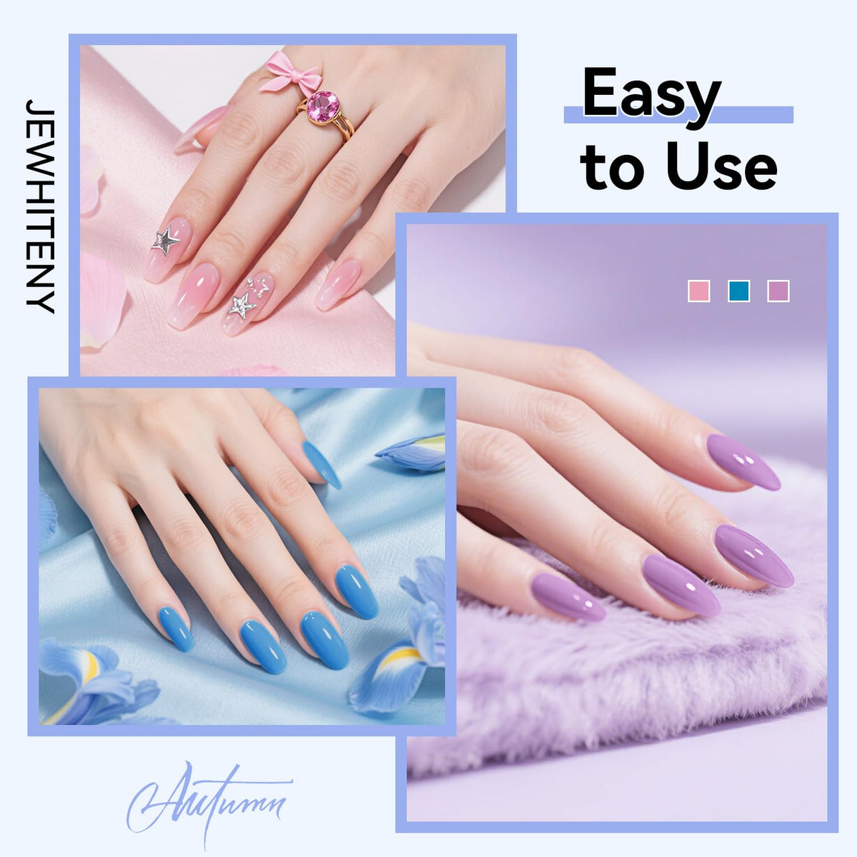 JEWHITENY included nail-art-tools kit ready for creative designs