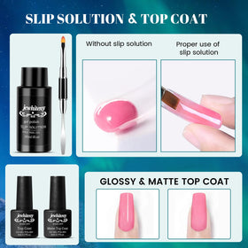 JEWHITENY nail extension kit with easy-start tools and guide