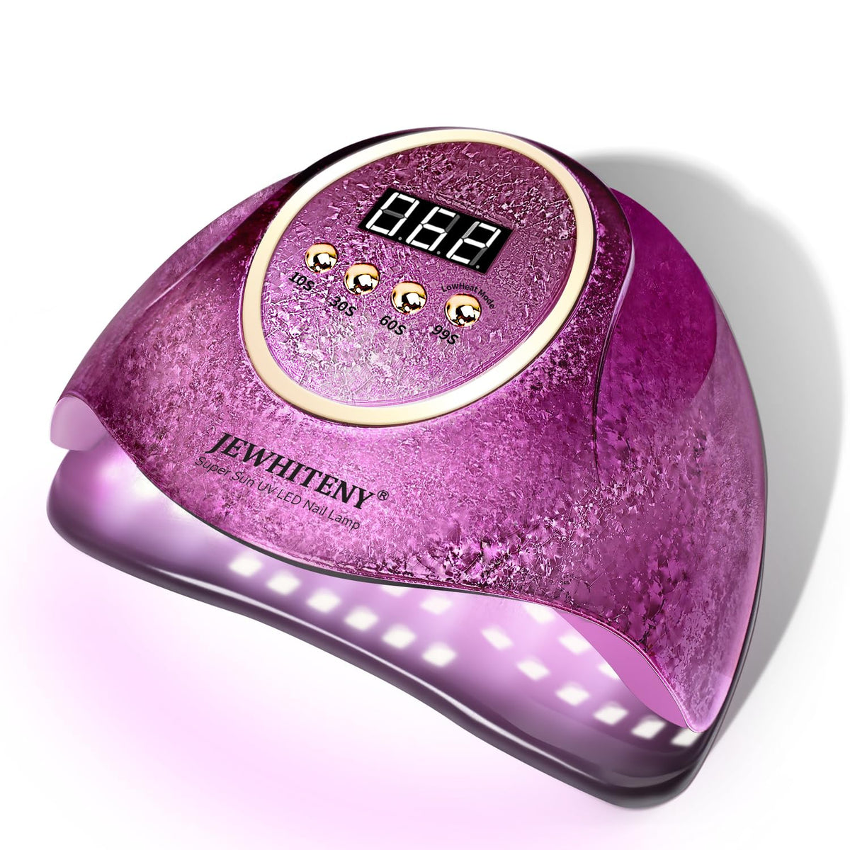 JEWHITENY Pink U V Nail Lamp front view showing stylish home-use design.