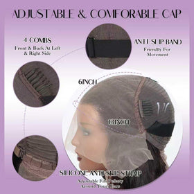 Jexazr cap with adjustable straps and four combs for secure wear.