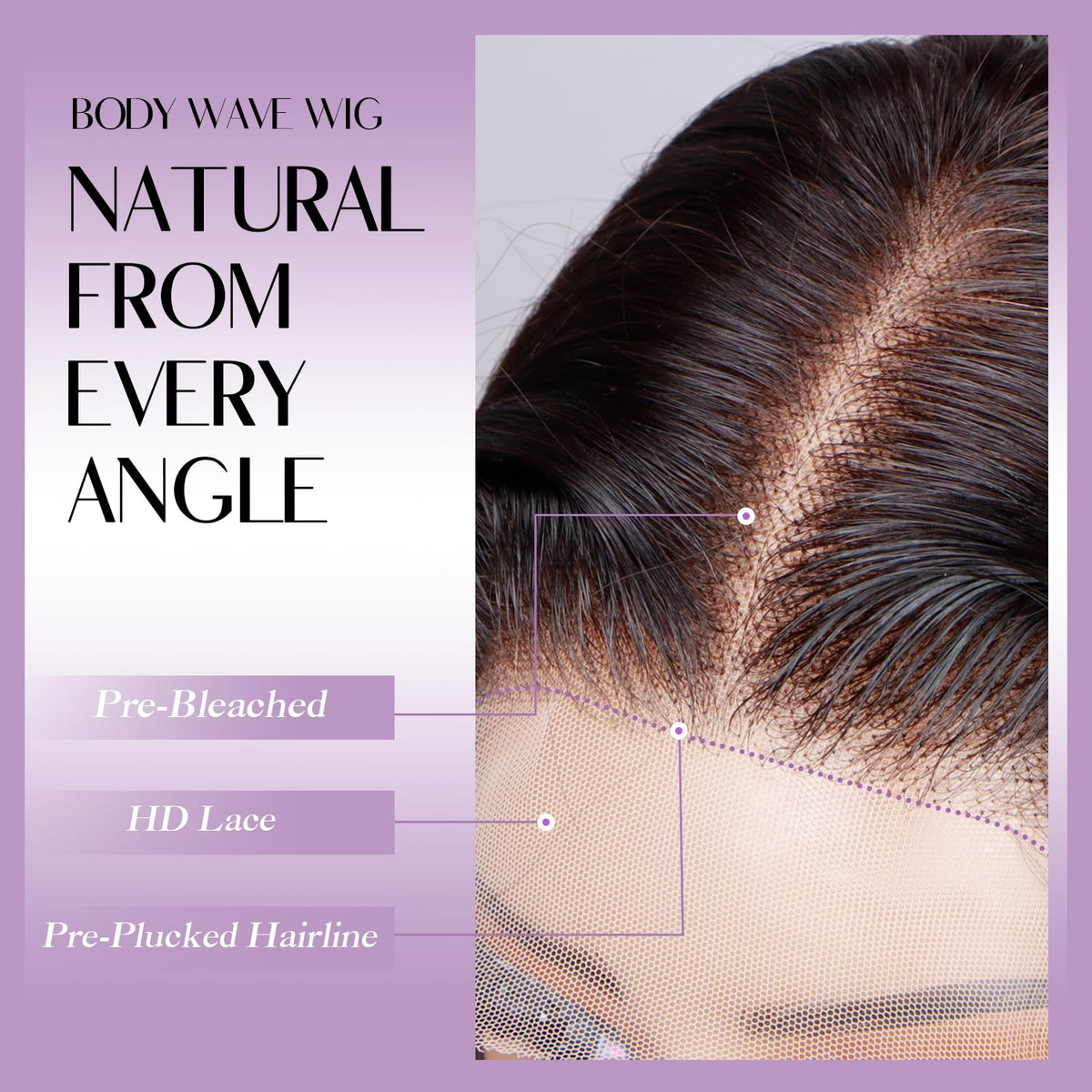 Jexazr HD 13x6 lace front enables versatile parting options.