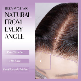 Jexazr HD 13x6 lace front enables versatile parting options.