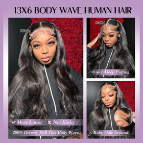 Jexazr 30-inch length styled into a high ponytail.