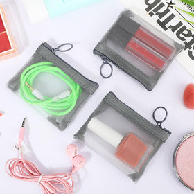 Jexine gray transparent mesh design keeps contents visible.