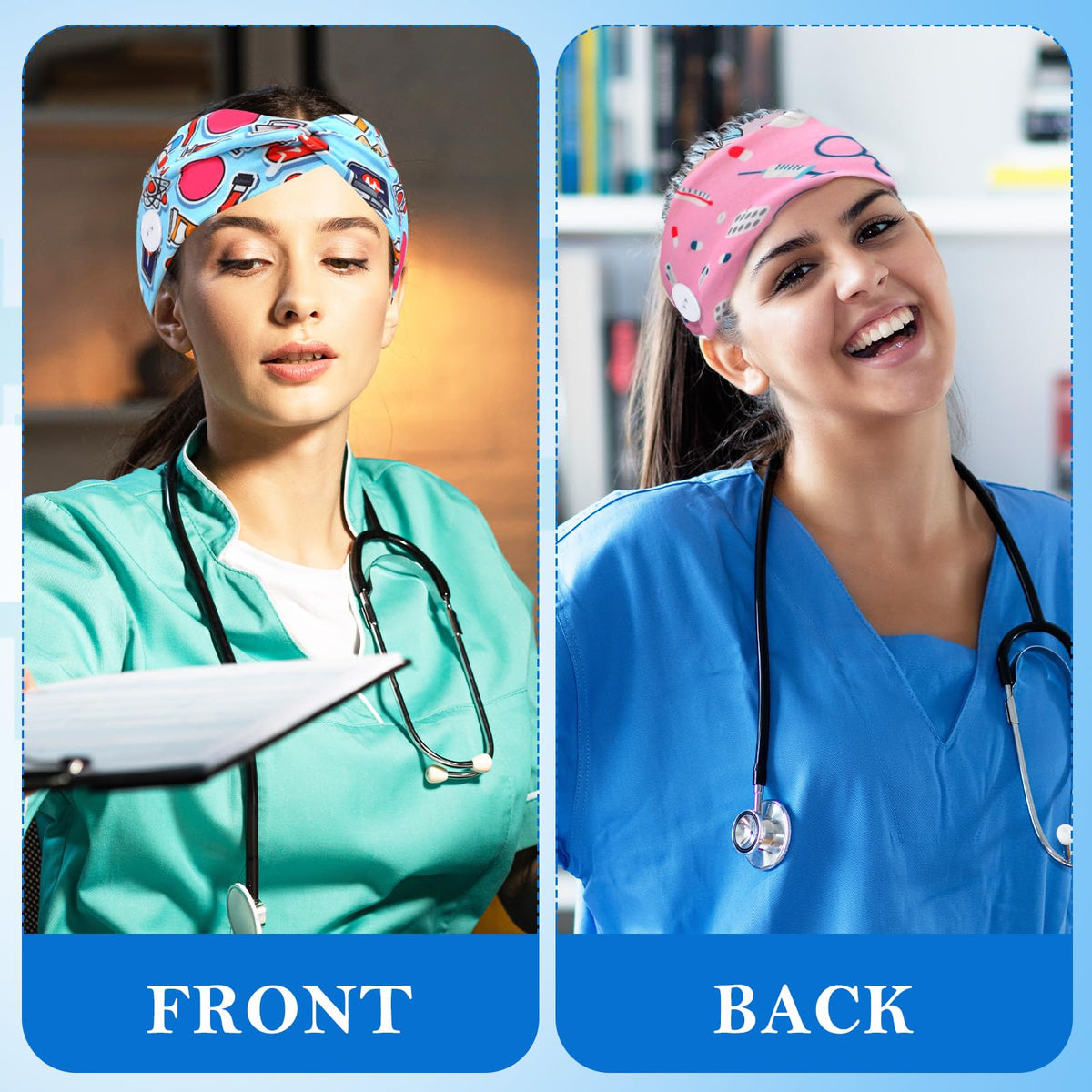 Jexine headbands help keep hair tidy in medical settings with color variety