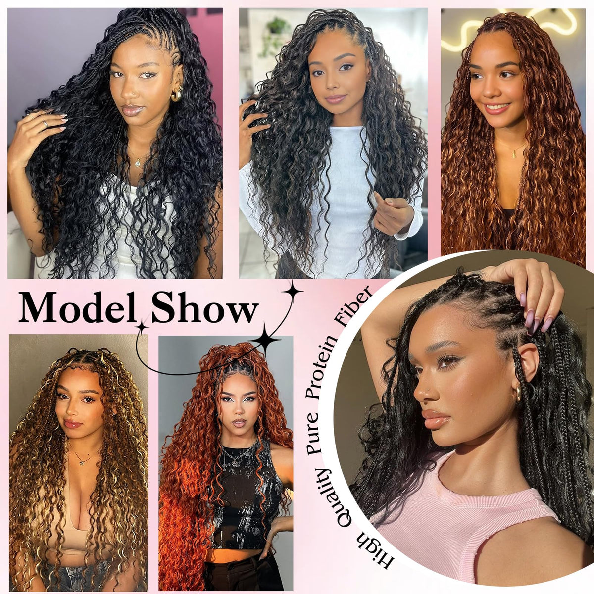 Jexulora care shot shows wash-and-go maintenance for long-lasting curls